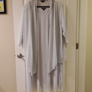 Linded sleeveless dress with cover